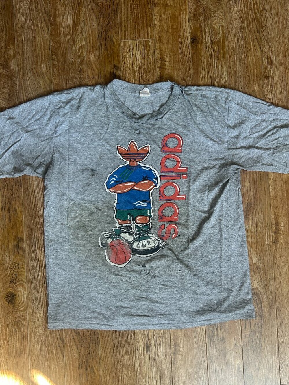 Thrashed Vintage Adidas Mascot Tee
